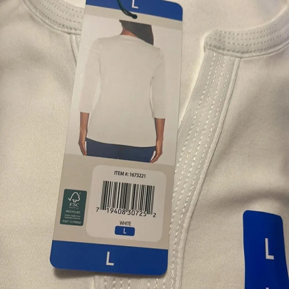 Orvis Womens’ Pima Cotton ¾ Sleeve Split Neck Top - Picture 5 of 7